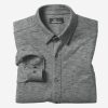 Men JOHNSTON & MURPHY Tops | Johnston & Murphy- Men'S Xc Flex® Stretch Textured Long-Sleeve Shirt Charcoal