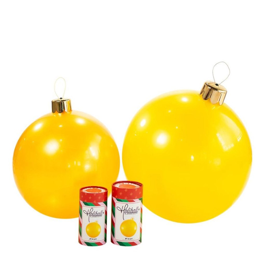 Cottage Kitchen HOLIBALL Ornaments | Holiball- 18" Marigold Inflatable Ball