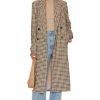 Women STEVE MADDEN Coats & Jackets | Steve Madden- Prince Plaid Coat Brown Plaid