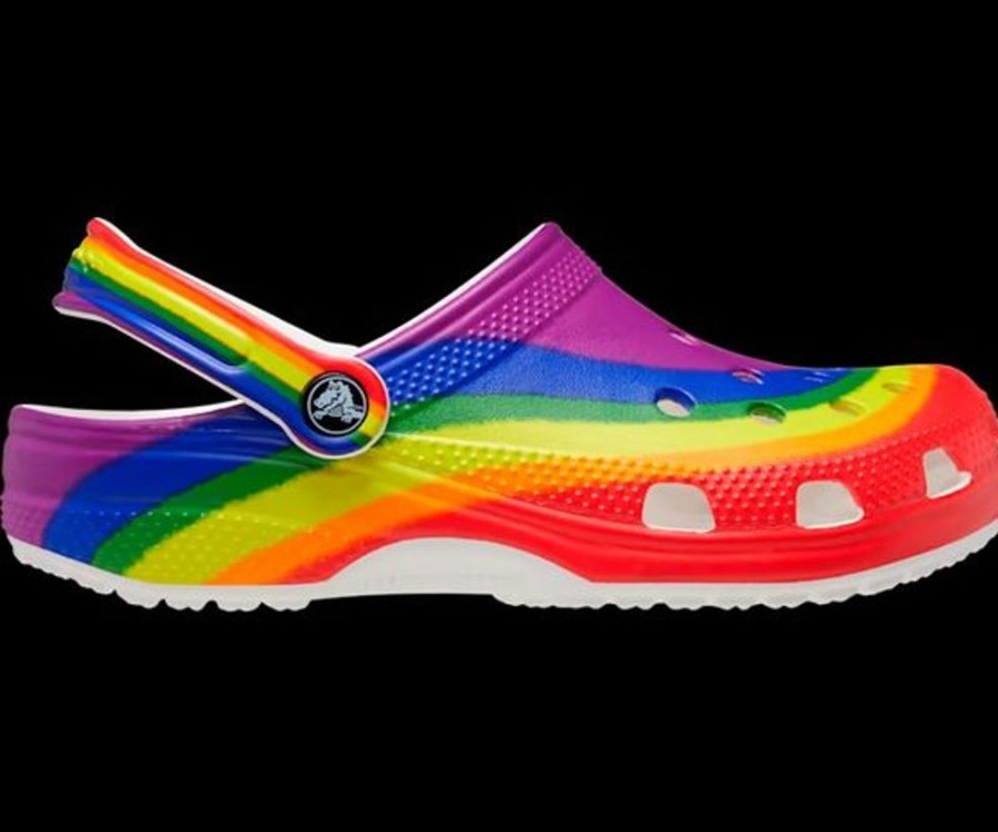 Men CROCS Casual Footwear | Crocs- Unisex Clog Rainbow