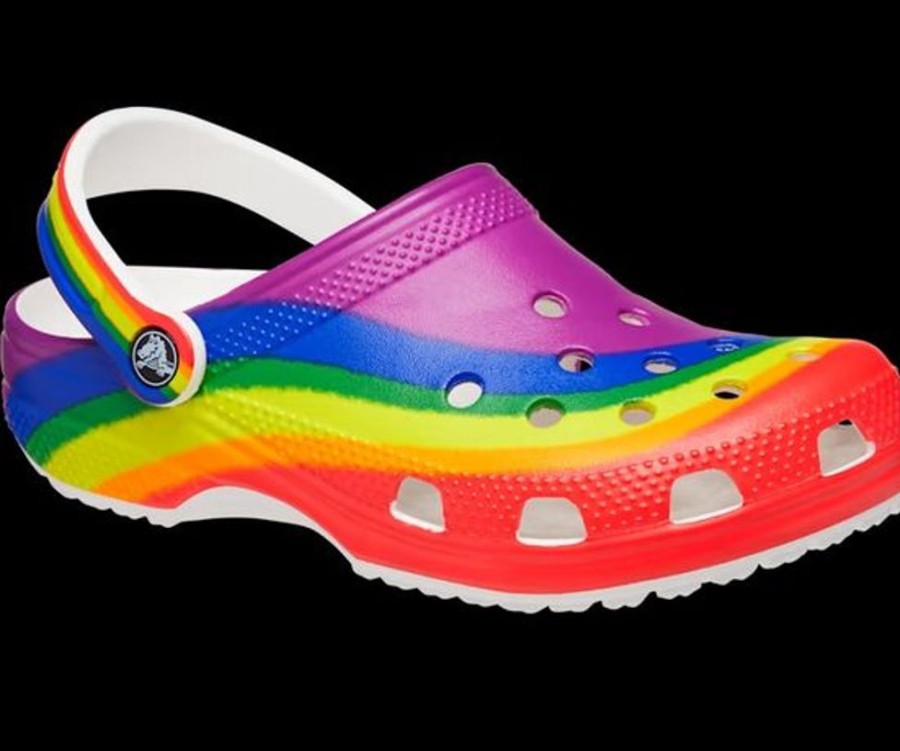 Men CROCS Casual Footwear | Crocs- Unisex Clog Rainbow