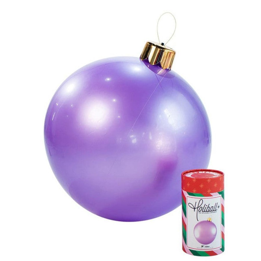 Cottage Kitchen HOLIBALL Ornaments | Holiball- 18" Lilac Inflatable Ball