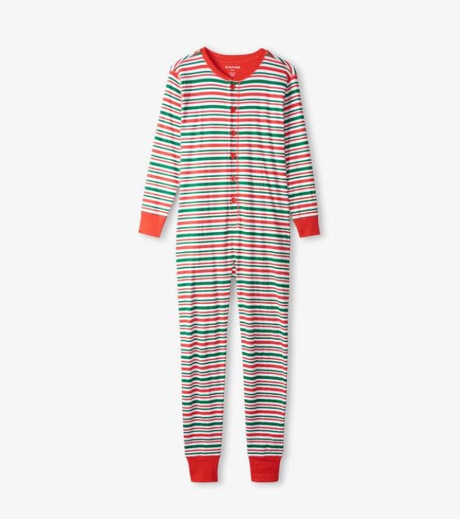 Men HATLEY Sleepwear & Lounge | Hatley- Jingle All The Way Onesie Stripes