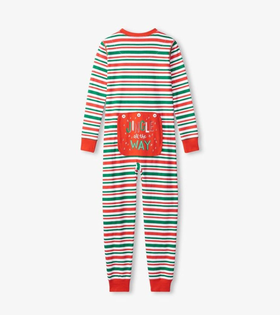 Men HATLEY Sleepwear & Lounge | Hatley- Jingle All The Way Onesie Stripes