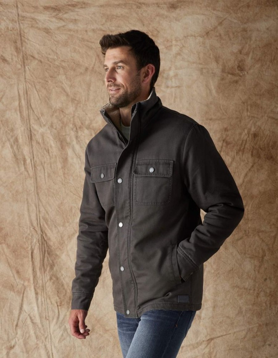 Men NORMAL BRAND Coats & Jackets | Normal Brand- Mens Canvas Chore Coat