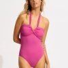 Women SEAFOLLY One Piece | Seafolly- Ladies Halter Bandeau One Piece