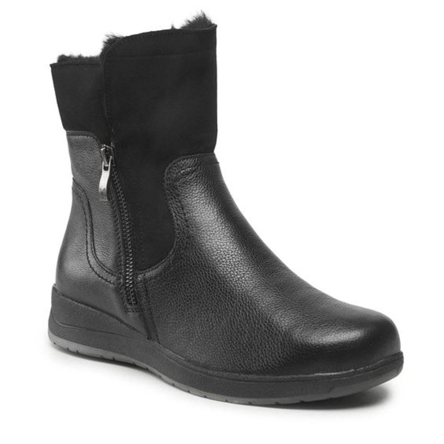 Women CAPRICE Casual Footwear | Caprice- Women'S 26352-29 Winter Boot Black