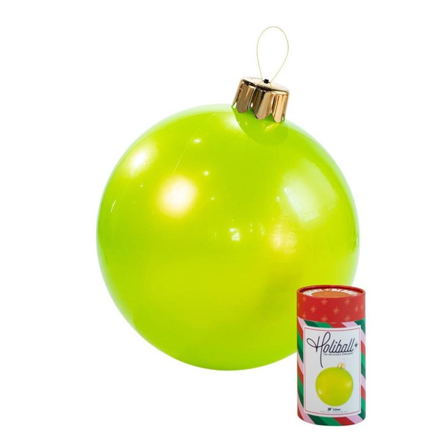 Cottage Kitchen HOLIBALL Ornaments | Holiball- 18" Lime Inflatable Ball