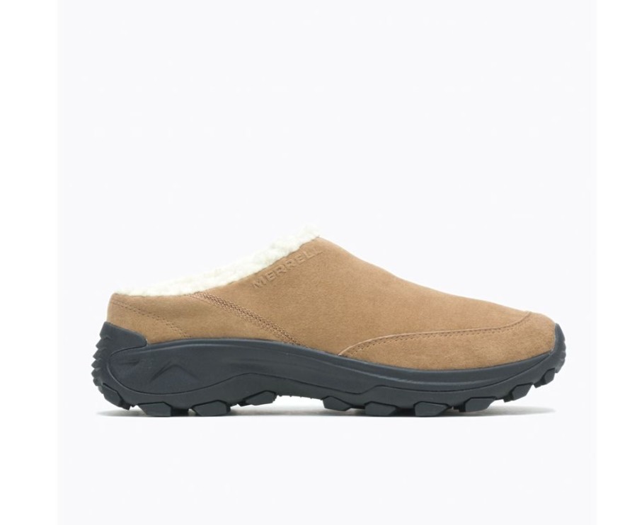 Men MERRELL Slippers | Merrell- Men'S Winter Slide Slipper Camel