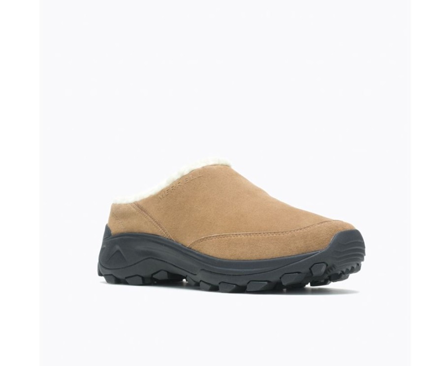 Men MERRELL Slippers | Merrell- Men'S Winter Slide Slipper Camel