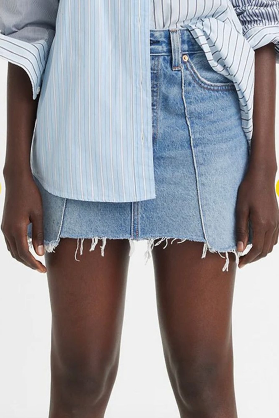 Women LEVI STRAUSS CANADA Bottoms | Levi'S- Women Recrafted Icon Skirt Antigone Stripe