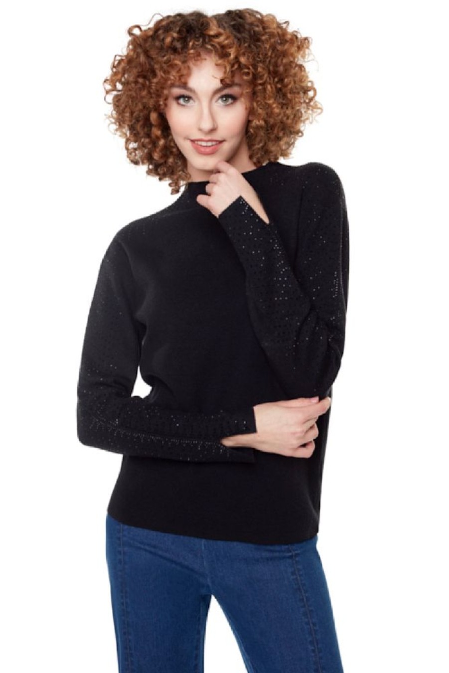 Women CARRE NOIR Tops | Carre Noir- Knit Top 6547