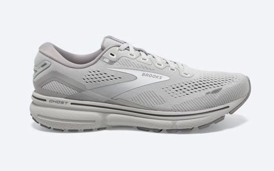 Women BROOKS Athletic Footwear | Brooks- Women'S Ghost 15 Athletic Shoe Oyster-Alloy