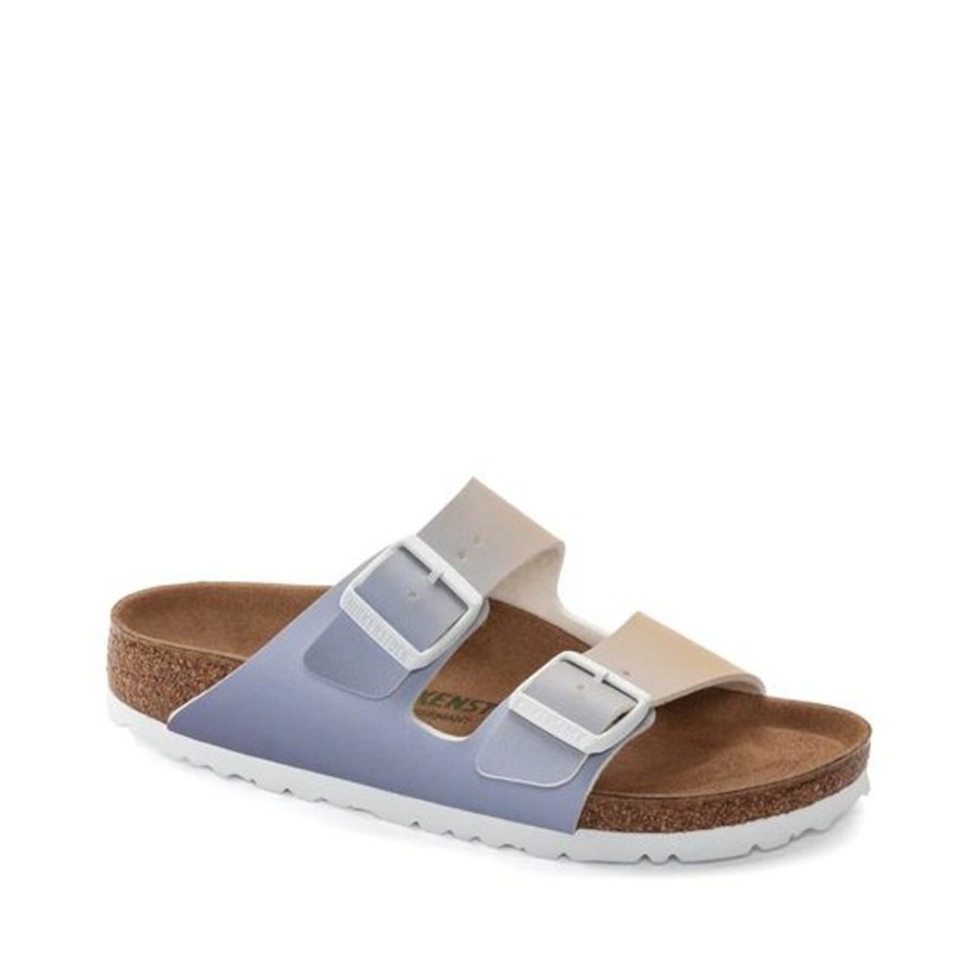 Women BIRKENSTOCK Casual Footwear | Birkenstock- Women'S Arizona Ombre Birko-Flor Sandal Purple Fog-Apricot