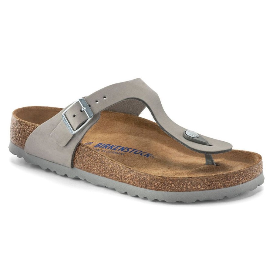 Women BIRKENSTOCK Sandals | Birkenstock- Women'S Gizeh Sfb Sandal Dove Gray