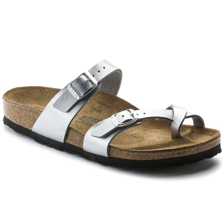 Women BIRKENSTOCK Casual Footwear | Birkenstock-Women'S Mayari Birko Silver