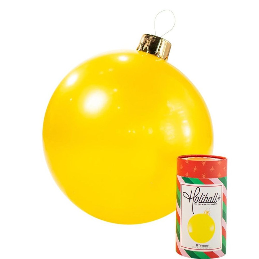 Cottage Kitchen HOLIBALL Decor | Holiball- 18" Yellow Inflatable Ball