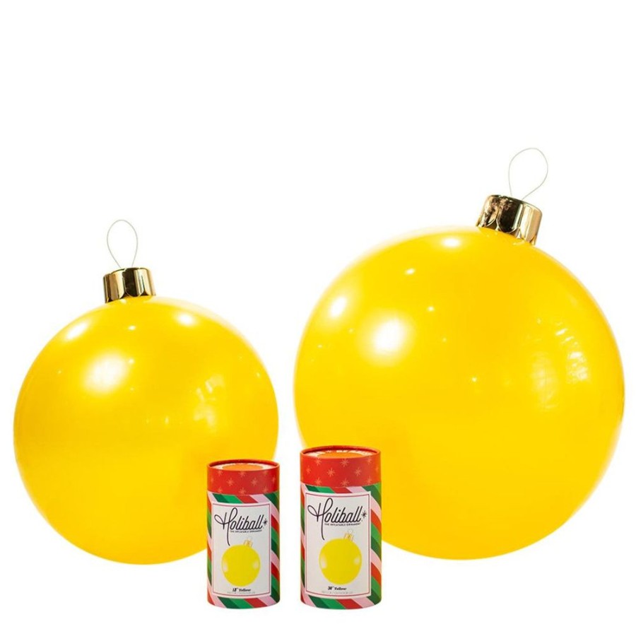 Cottage Kitchen HOLIBALL Decor | Holiball- 18" Yellow Inflatable Ball