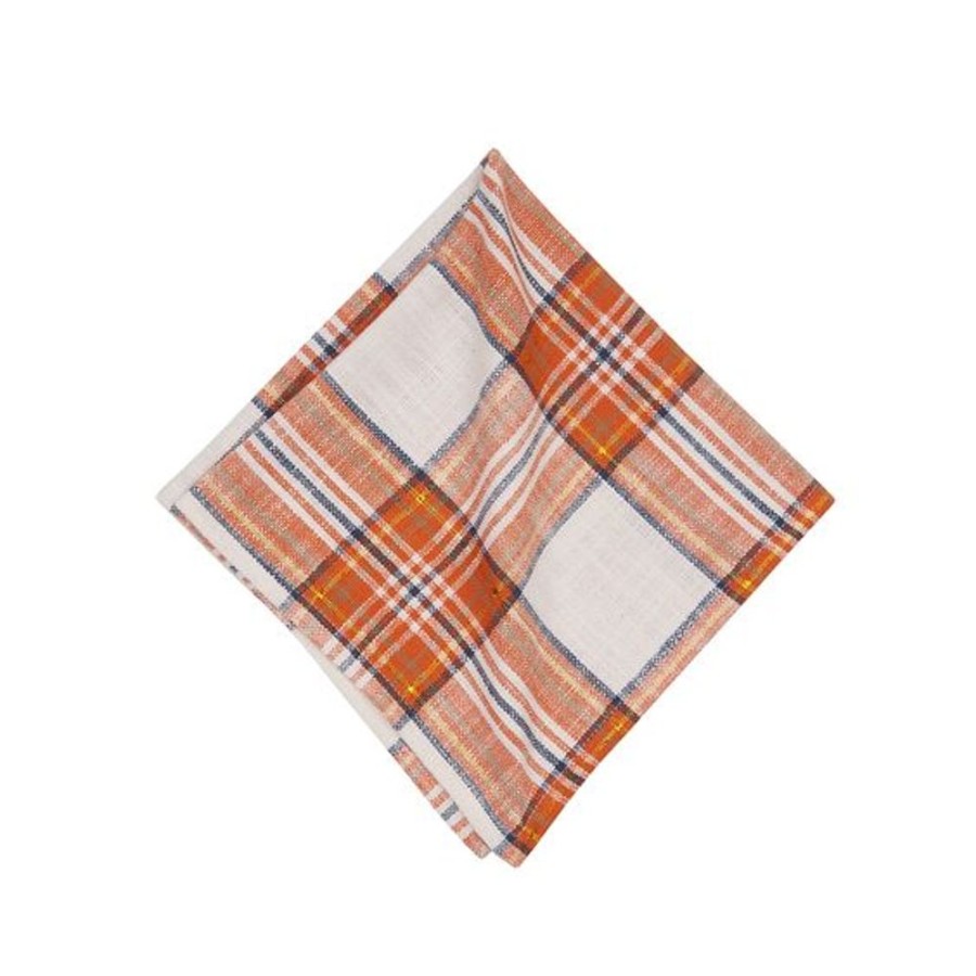 Cottage Kitchen C&F ENTERPRISES Napkins | Carol & Frank- Gibson Plaid Napkin