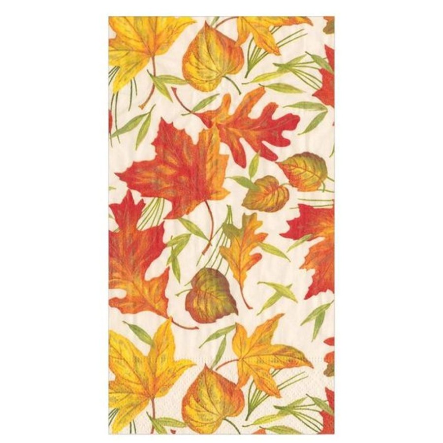 Cottage Kitchen CASPARI Napkins | Caspari- Woodland Leaves Paper Napkin