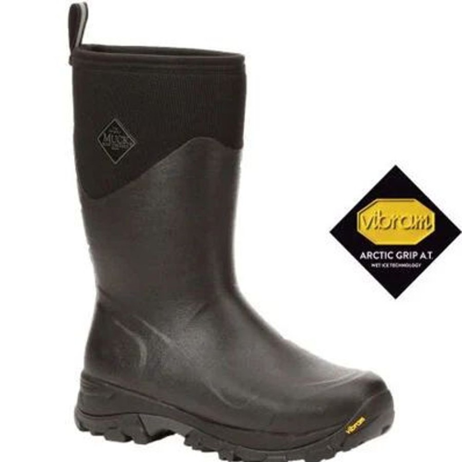 Men MUCK BOOT Winter Boots | Muck- Men'S Artic Ice Mid Winter Boot Black