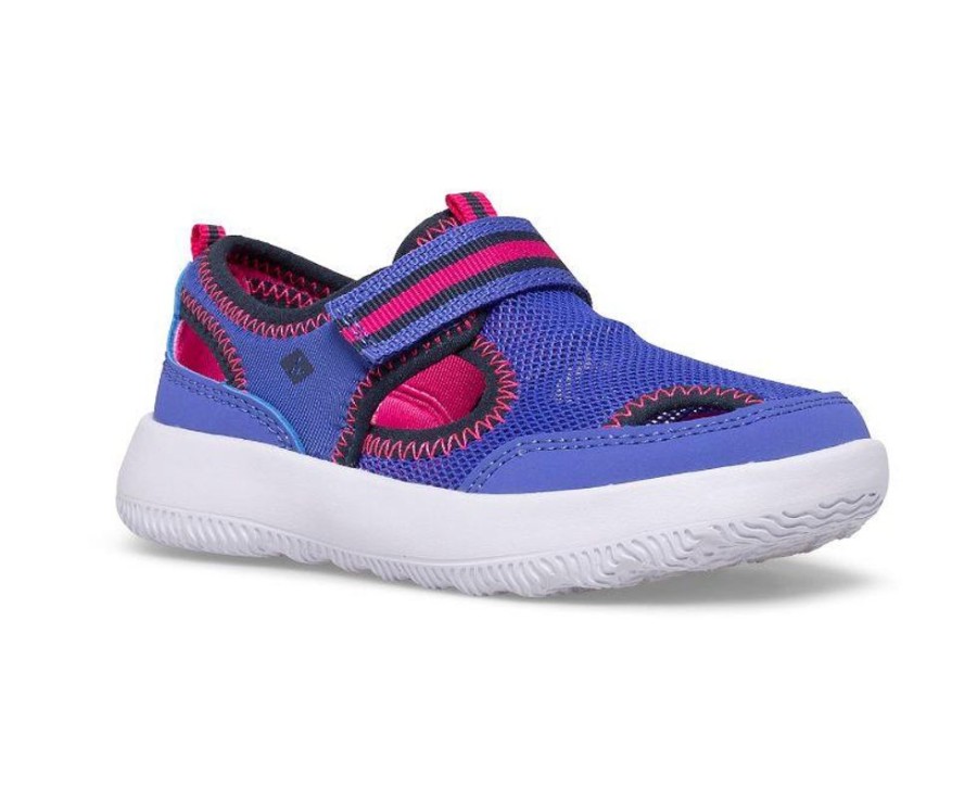 Kid SPERRY Casual Footwear | Sperry- Kids Coastal Break Sandal Blue-Pink