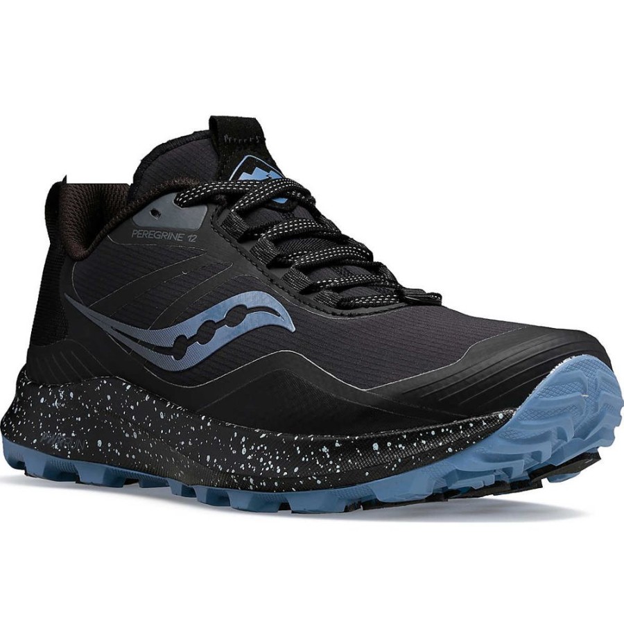 Women SAUCONY CANADA Athletic Footwear | Saucony- Women'S Peregrine Ice+ 3 Athletic Shoe Black-Summit