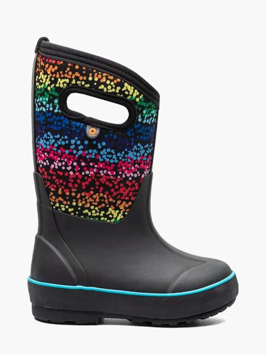 Kid BOGS Winter Boots | Bogs- Kids Classic Ii Rainbow Winter Boot Black Multi