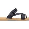 Women CROCS Sandals | Crocs- Women'S Talum Toe Sandal Black-Tan