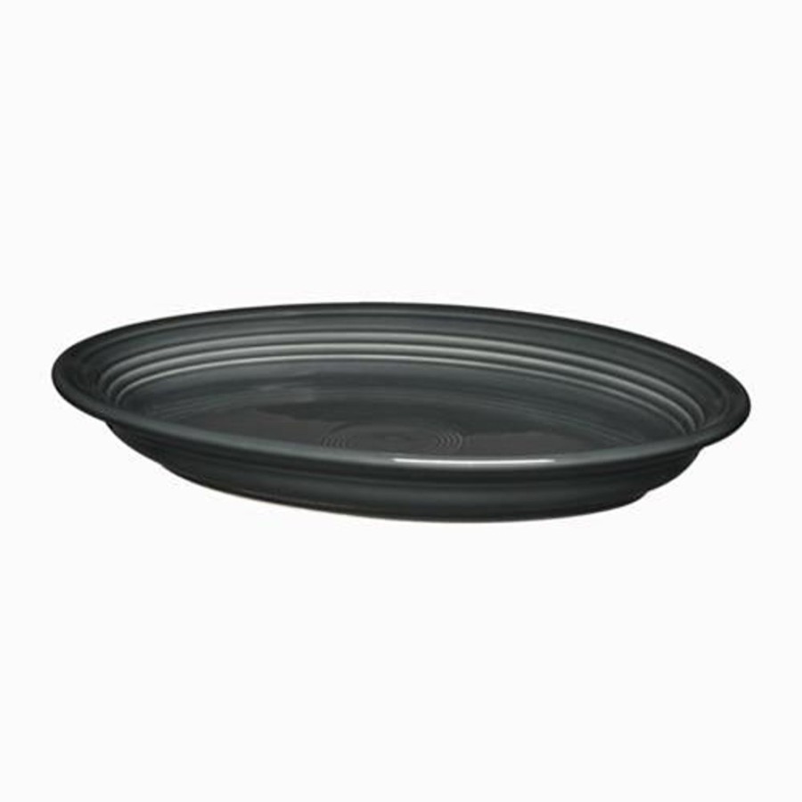 Cottage Kitchen FIESTA Dinnerware | Fiesta Ware- Large Oval Platter Slate