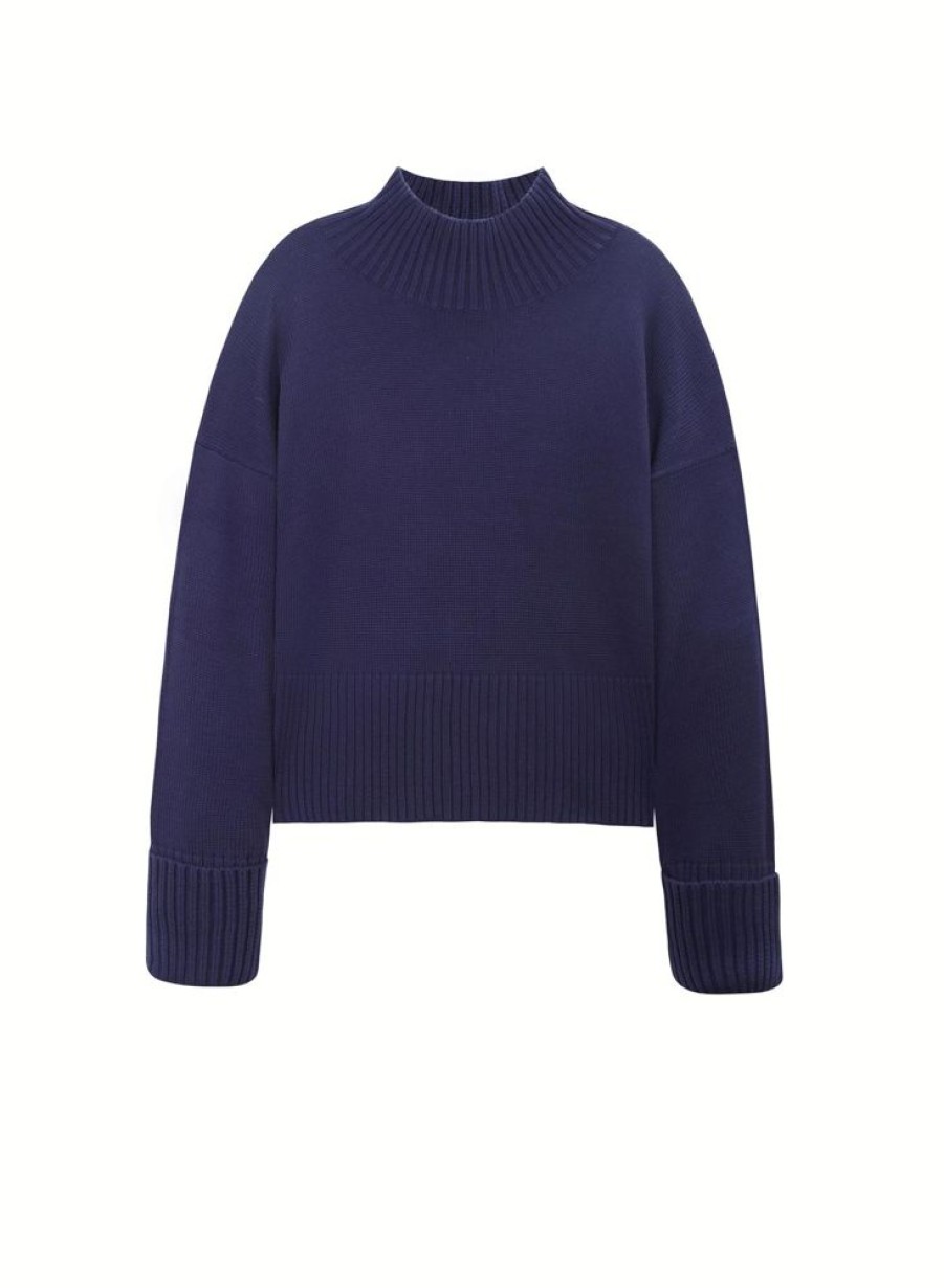 Women 525 AMERICA Tops | 525 America- Women'S Blair Sweater Indigo