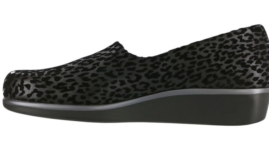 Women SAS Casual Footwear | Sas- Womens Bliss Wedge Black Leopard