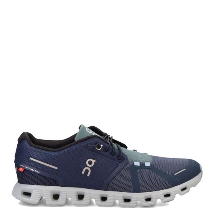 Men ON-RUNNING Sneakers | On-Running- Men'S Cloud 5 Athletic Shoe Midnight-Navy