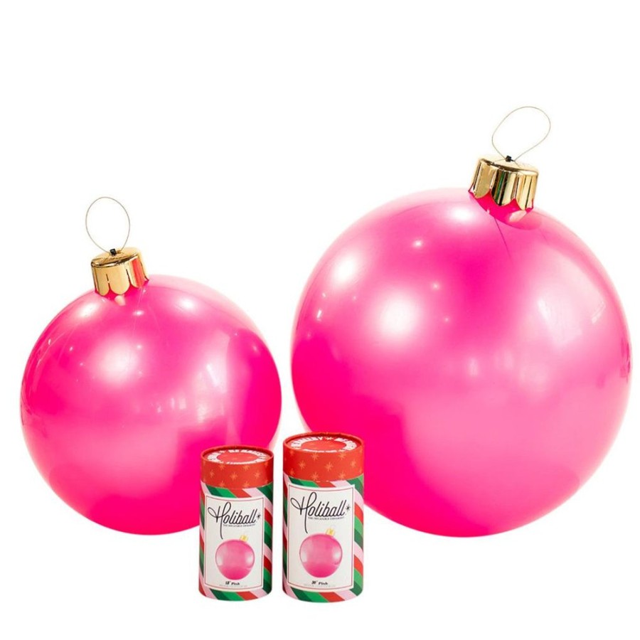 Cottage Kitchen HOLIBALL Ornaments | Holiball- 18" Pink Inflatable Ball