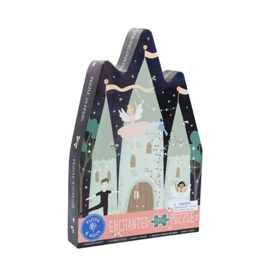 Kid FLOSS & ROCK Toys | Floss & Rock- Enchanted Castle 20Pc Jigsaw