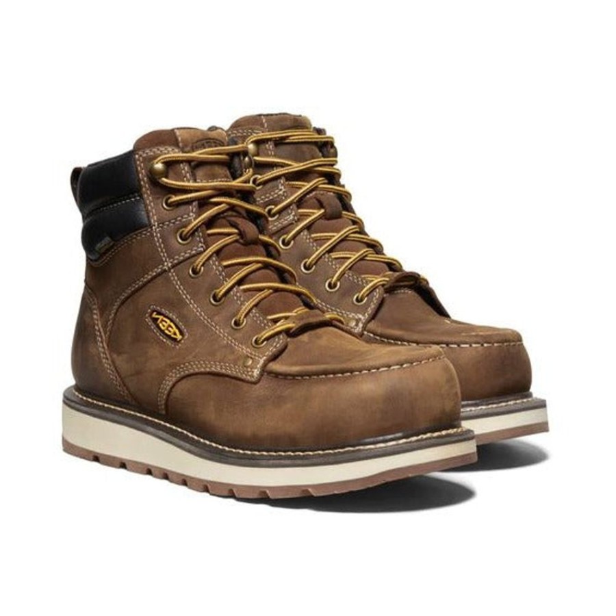 Men KEEN Work Boots | Keen- Men'S Cincinnati 6" Boot Belgian-Sandshell