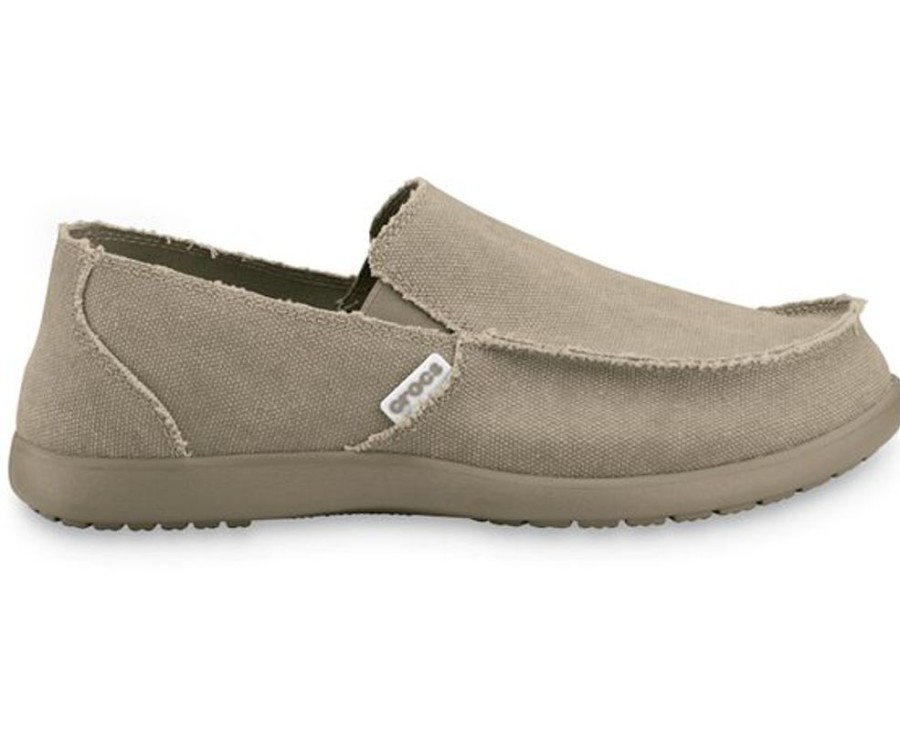 Men CROCS Casual Footwear | Crocs- Men'S Santa Cruz Slip-On Shoe Khaki