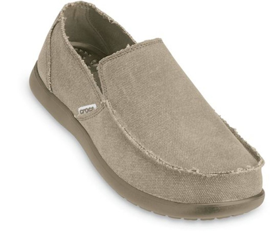 Men CROCS Casual Footwear | Crocs- Men'S Santa Cruz Slip-On Shoe Khaki