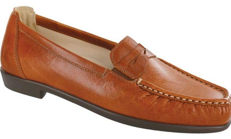 Women SAS Casual Footwear | Sas- Womens Penny J Loafer Chestnut