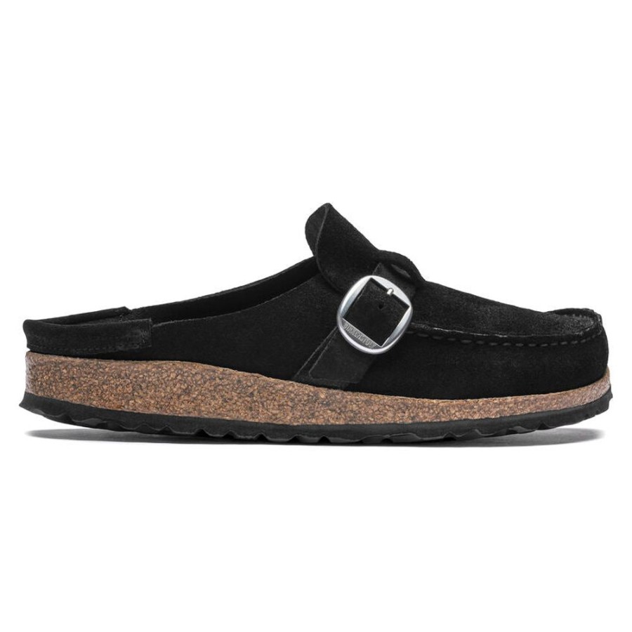 Women BIRKENSTOCK Casual Footwear | Birkenstock- Buckley Suede Leather Shoe Black