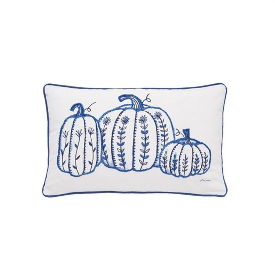 Cottage Kitchen C&F ENTERPRISES Decor | Carol & Frank- Blue Pumpkin Trio Pillow