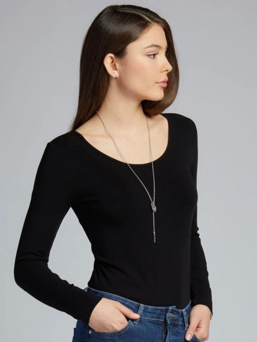 Women C'EST MOI CLOTHING CO. Tops | C'Est Moi- Scoop Neck Bamboo Shirt