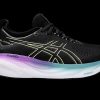 Women ASICS Athletic Footwear | Asics- Women'S Gel-Nimbus 25 Athletic Shoe Blk-Yellow