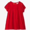 Kid HATLEY Dresses & Rompers | Hatley- Baby Velvet Puff Sleeve Dress Red