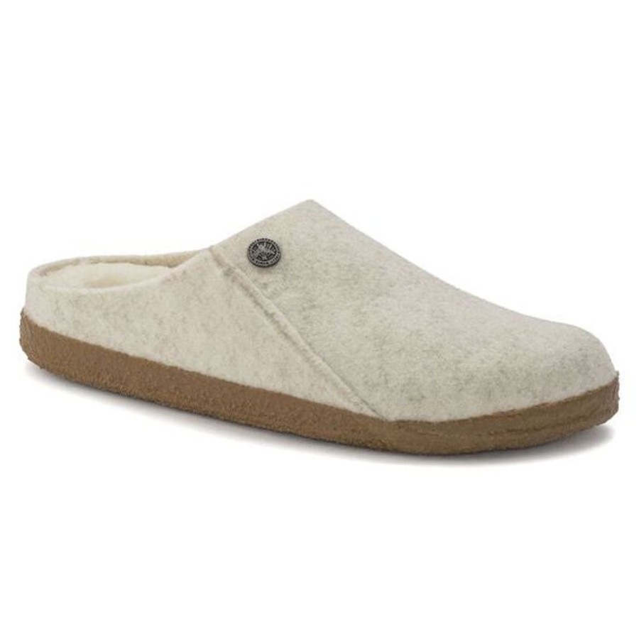 Women BIRKENSTOCK Slippers | Birkenstock- Women'S Zermatt Sherling Slipper Ecru