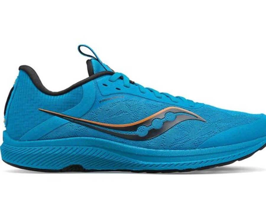 Men SAUCONY CANADA Sneakers | Saucony- Men'S Freedom 5 Athletic Shoe Ocean-Black