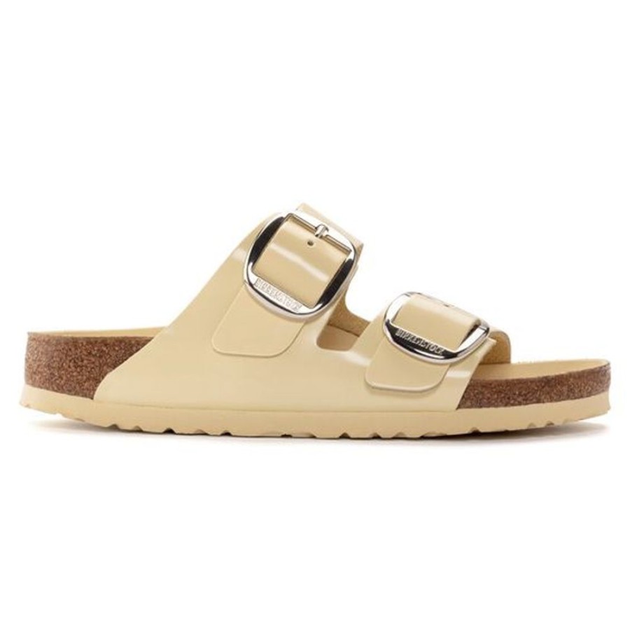 Women BIRKENSTOCK Casual Footwear | Birkenstock- Women'S Arizona Big Buckle High Shine Sandal Butter