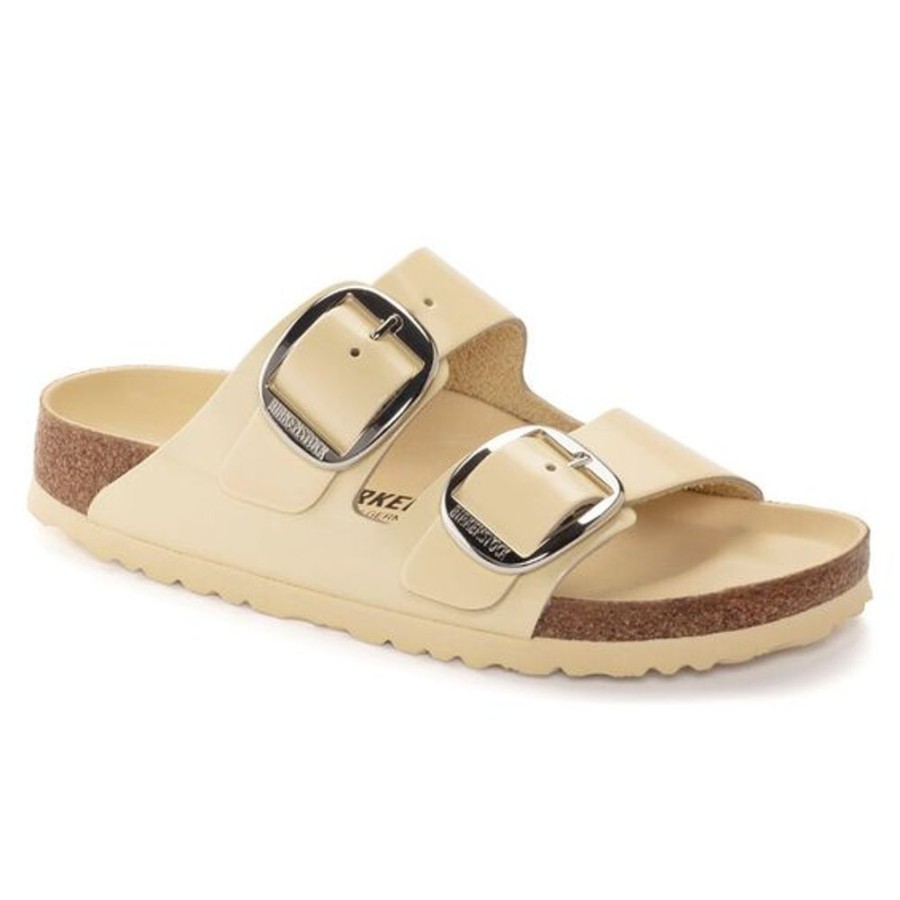 Women BIRKENSTOCK Casual Footwear | Birkenstock- Women'S Arizona Big Buckle High Shine Sandal Butter