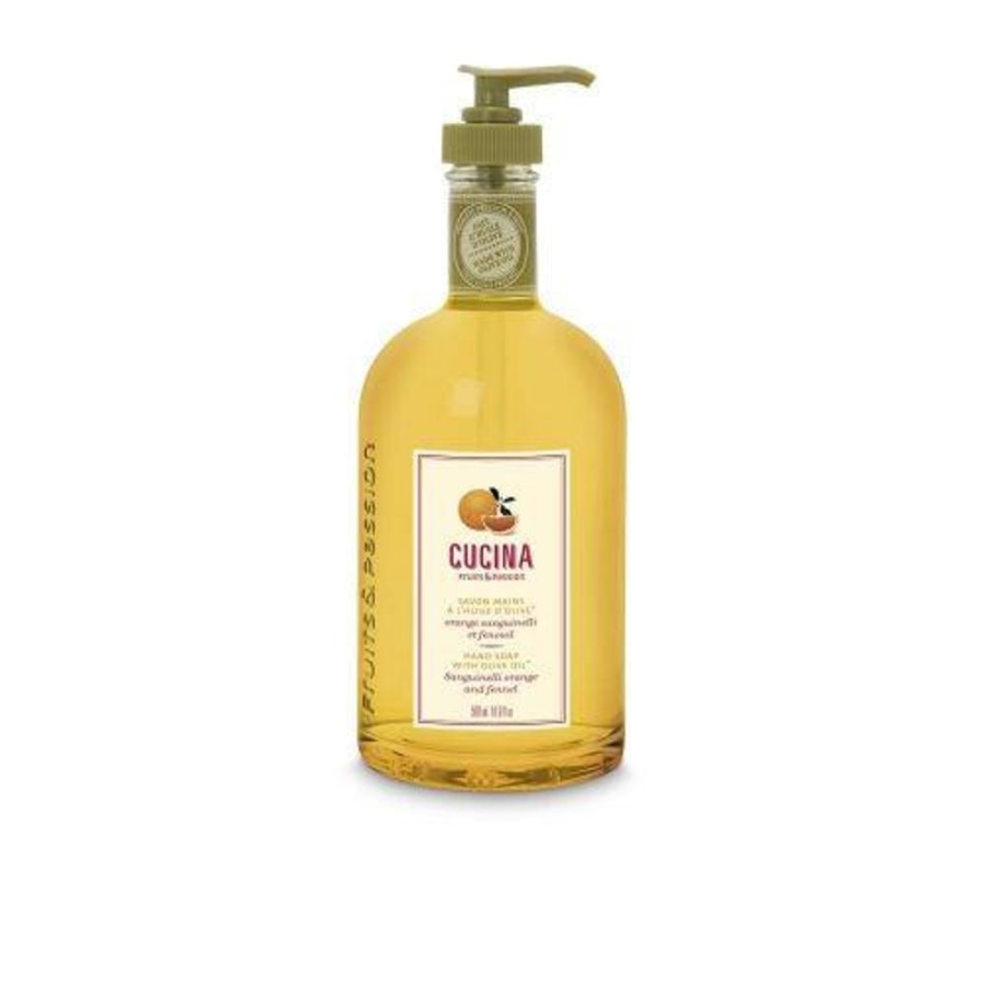 Cottage Kitchen F&P FRUITS & PASSIONS Soaps & Lotions | Fruits & Passion- Cucina Sanguinelli Orange & Fennel Hand Wash 500Ml