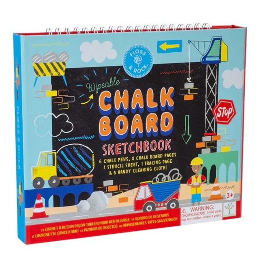 Kid FLOSS & ROCK Toys | Floss & Rock- Constructon Chalkboard